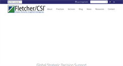 Desktop Screenshot of fletchercsi.com